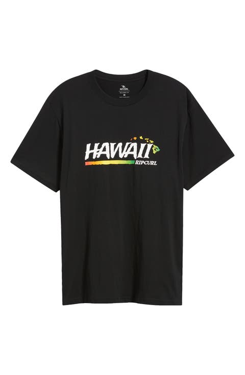 Hawaii Gritty Cotton Graphic T-Shirt