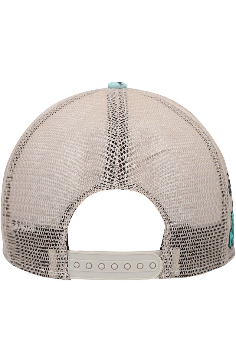 New Era Men's New Era Natural Oakland Athletics Retro Beachin' Trucker 9FIFTY Snapback Hat, Alternate, color, 