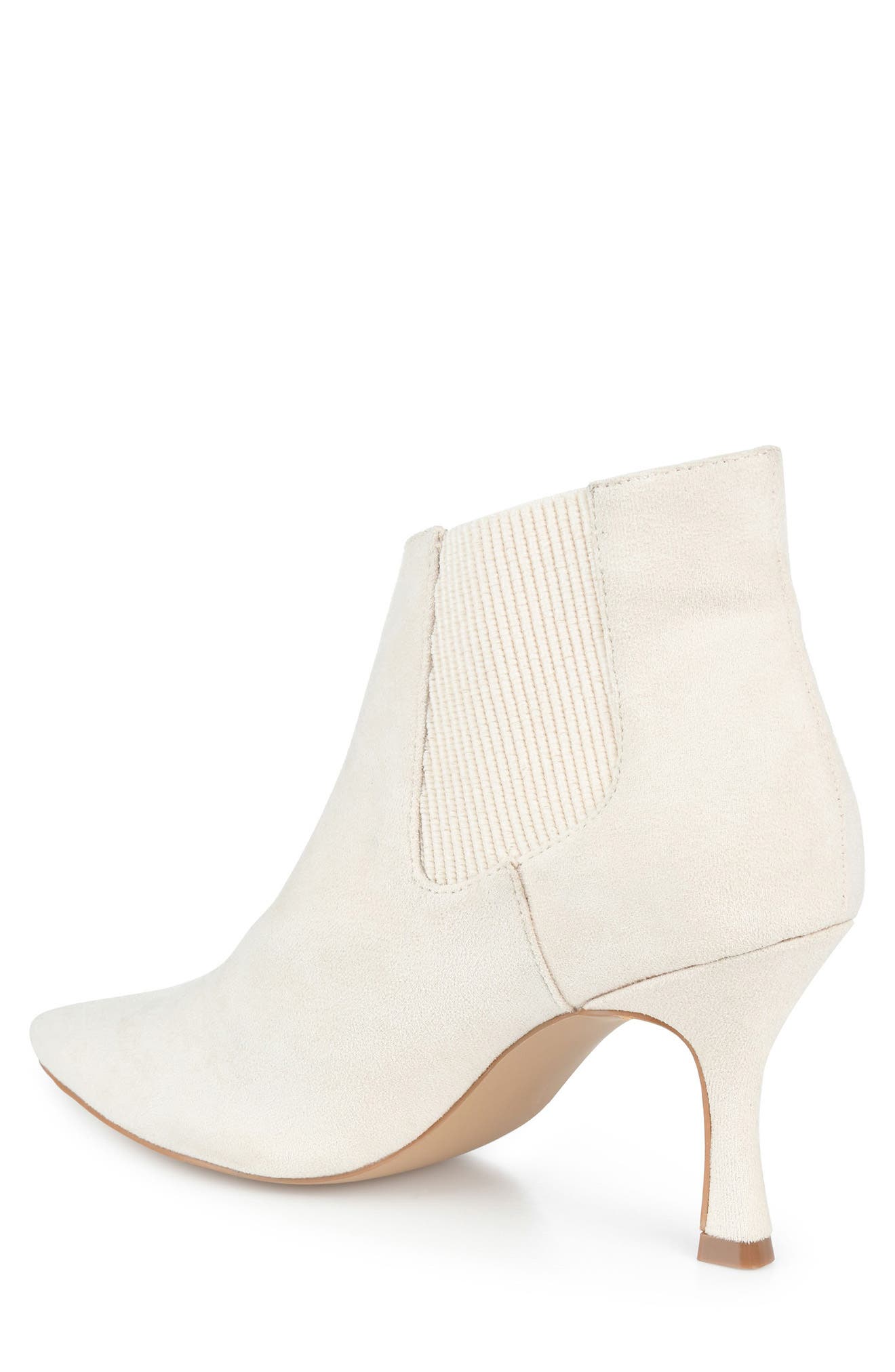 Elitta Vegan Leather Chelsea Bootie, Alternate, color, IVORY