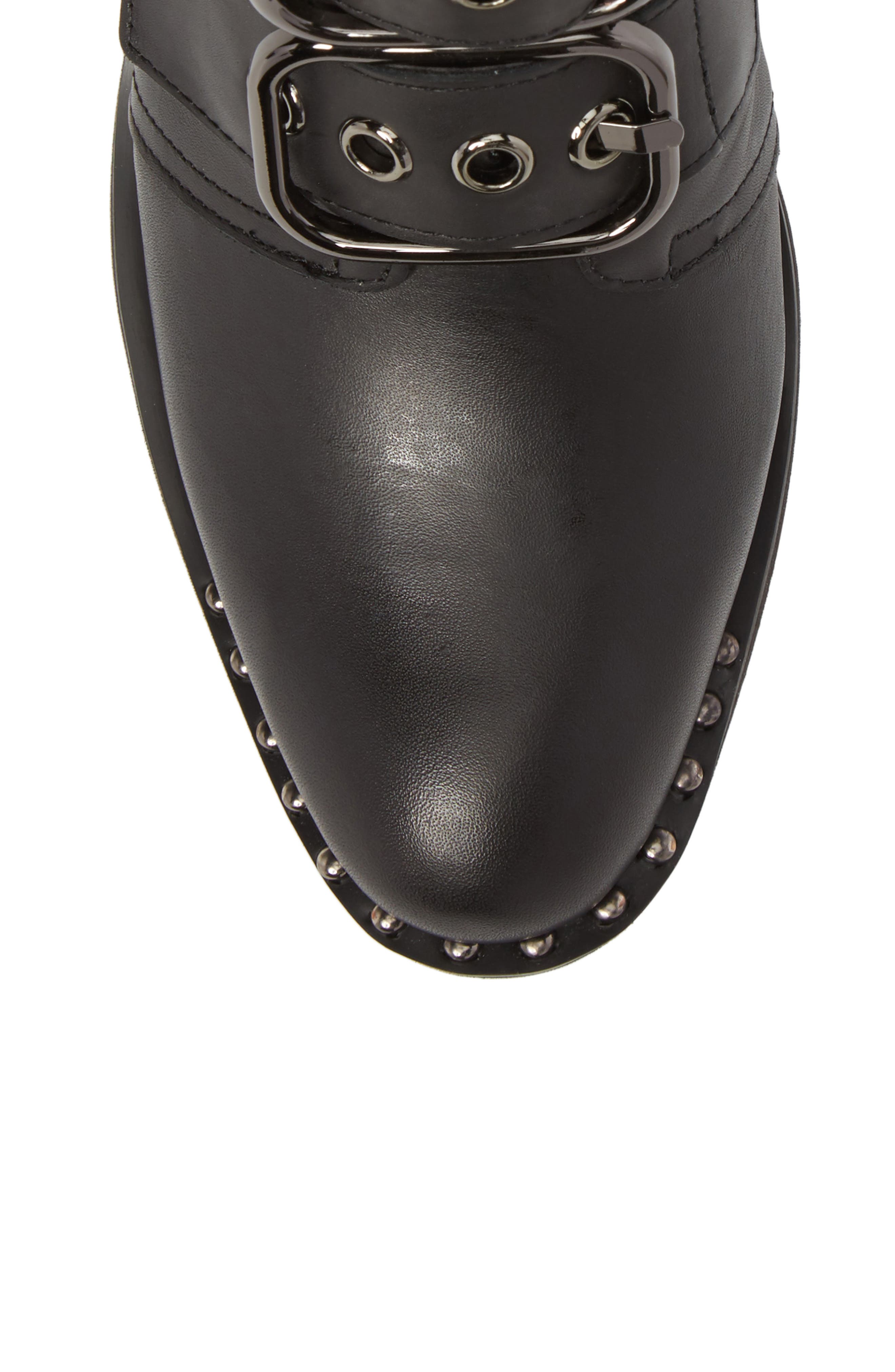 Todd Buckle Strap Bootie, Alternate, color, BLACK