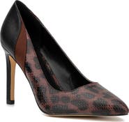 NEW YORK AND COMPANY Madison Leopard Reptile Embossed Pump