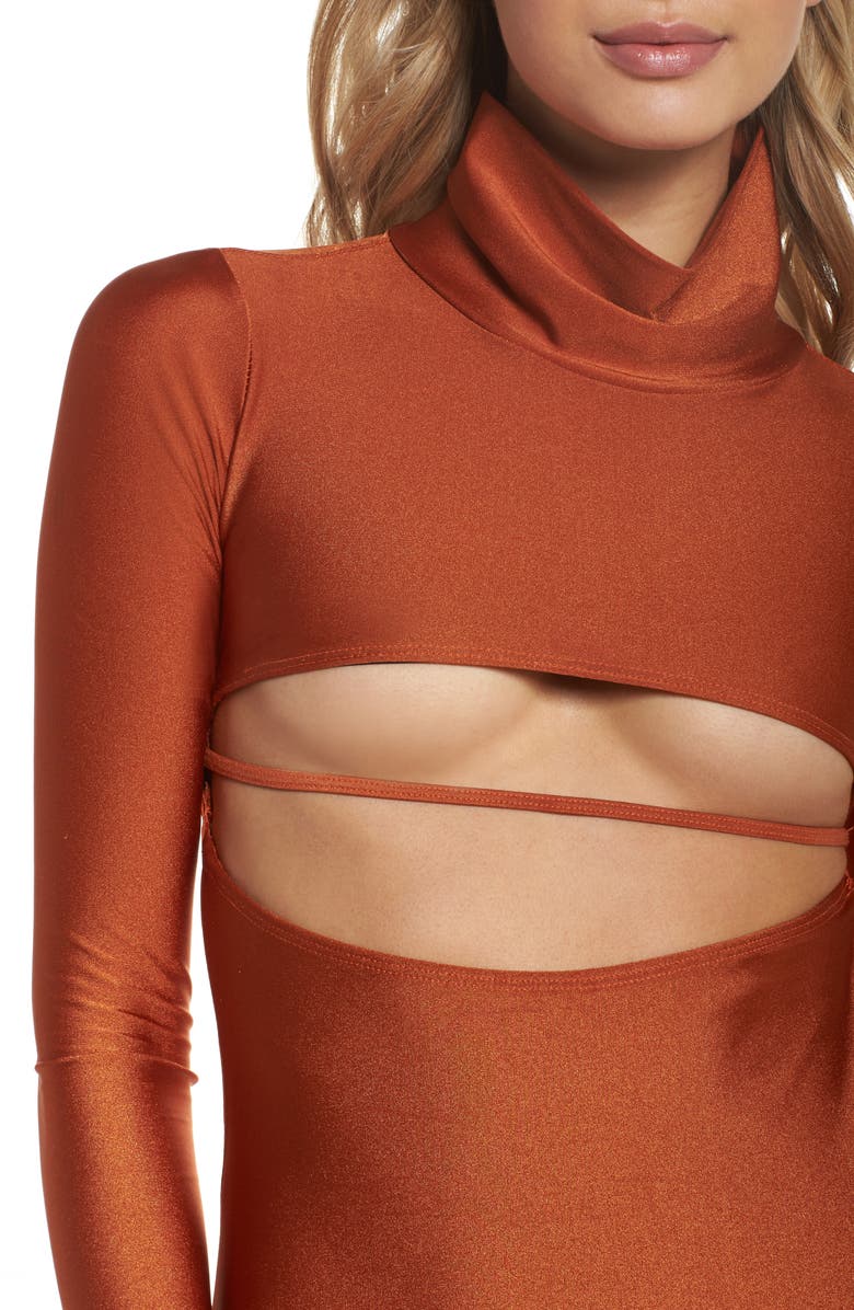 Chromat Long Sleeve Bodysuit, Alternate, color,