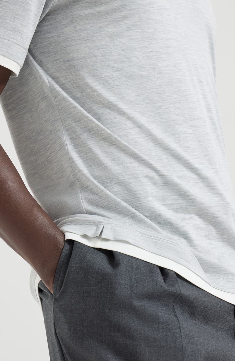 Brunello Cucinelli Polo with shirt collar, Alternate, color, Off-White