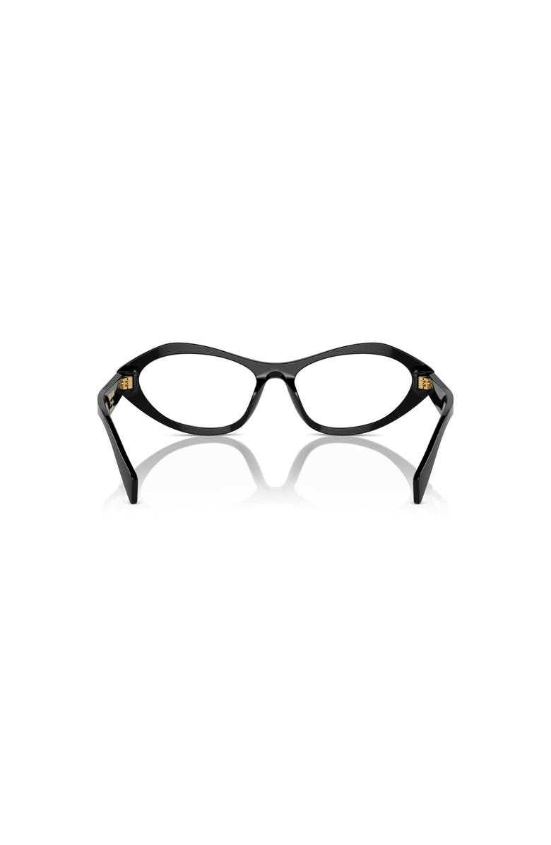 Prada 53mm Irregular optical glasses, Alternate, color, Black