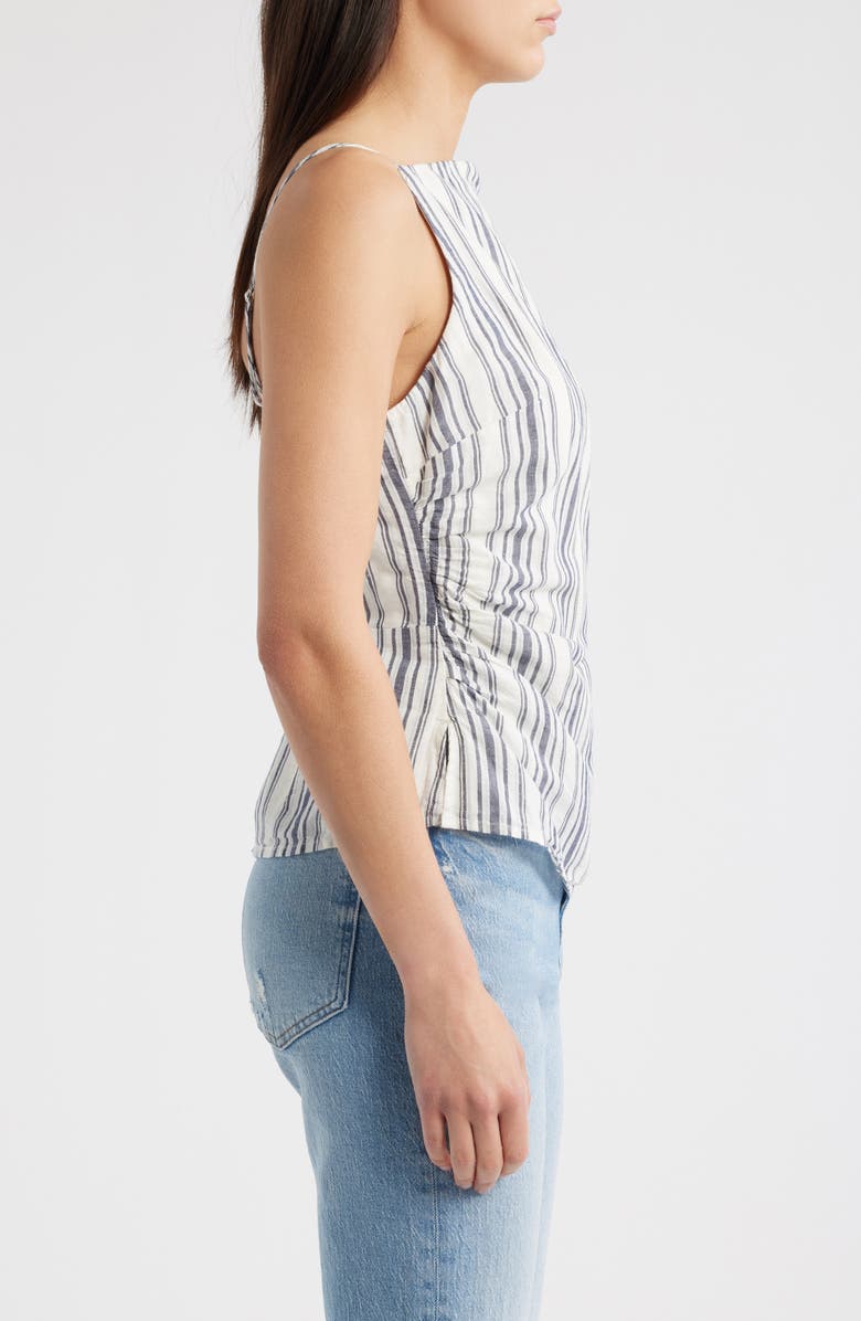 Madewell Ruched Square Neck Tank, Alternate, color, Lighthouse