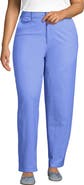 Lands' End Chino High Rise Rail Straight Leg Pants