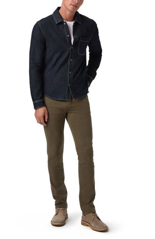 Paige Federal Slim Straight Leg Jeans In Green