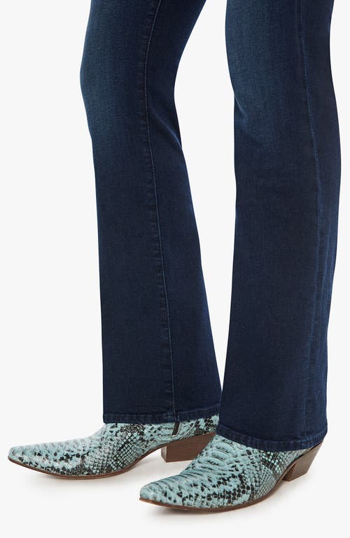 Mother Smokin' Skimp High Waist Bootcut Jeans In Blue