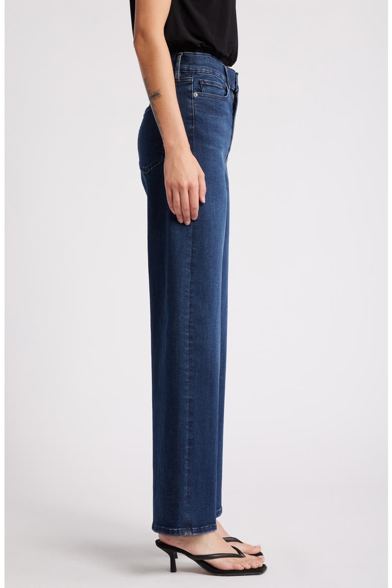 Le Slim Palazzo High Waist Wide Leg Jeans, Alternate, color, DANTE