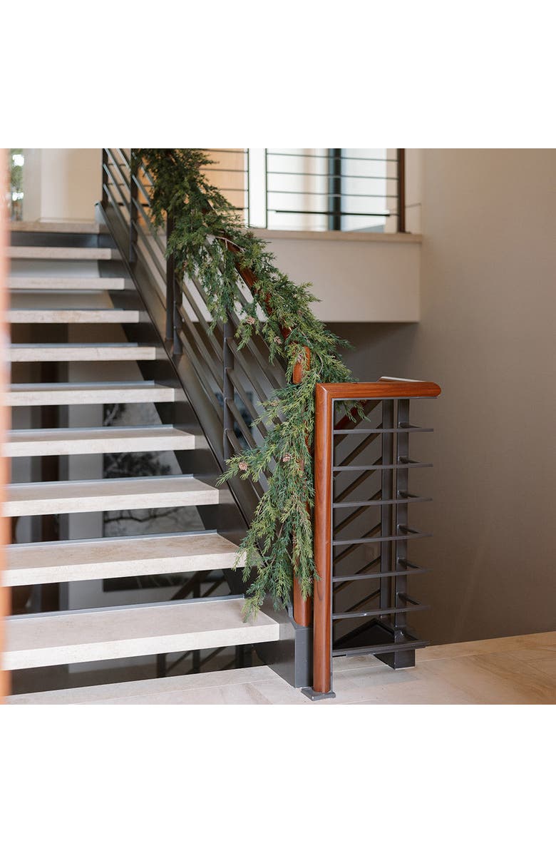 CG Hunter 9' Artificial Pine Garland with Pinecones, Alternate, color, Green