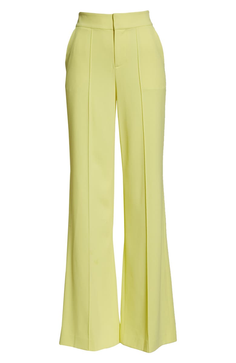 Alice + Olivia Dylan High Waist Wide Leg Pants, Alternate, color, 