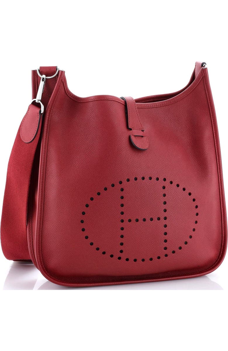 Pre-Owned Hermes Evelyne Bag Gen III Epsom PM, Alternate, color, Rouge Grenat