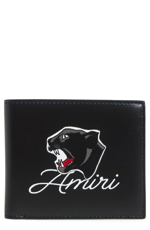 Panther Leather Bifold Wallet