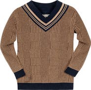 Hope & Henry Baby Boys' Organic Intarsia Cricket Sweater, Infant