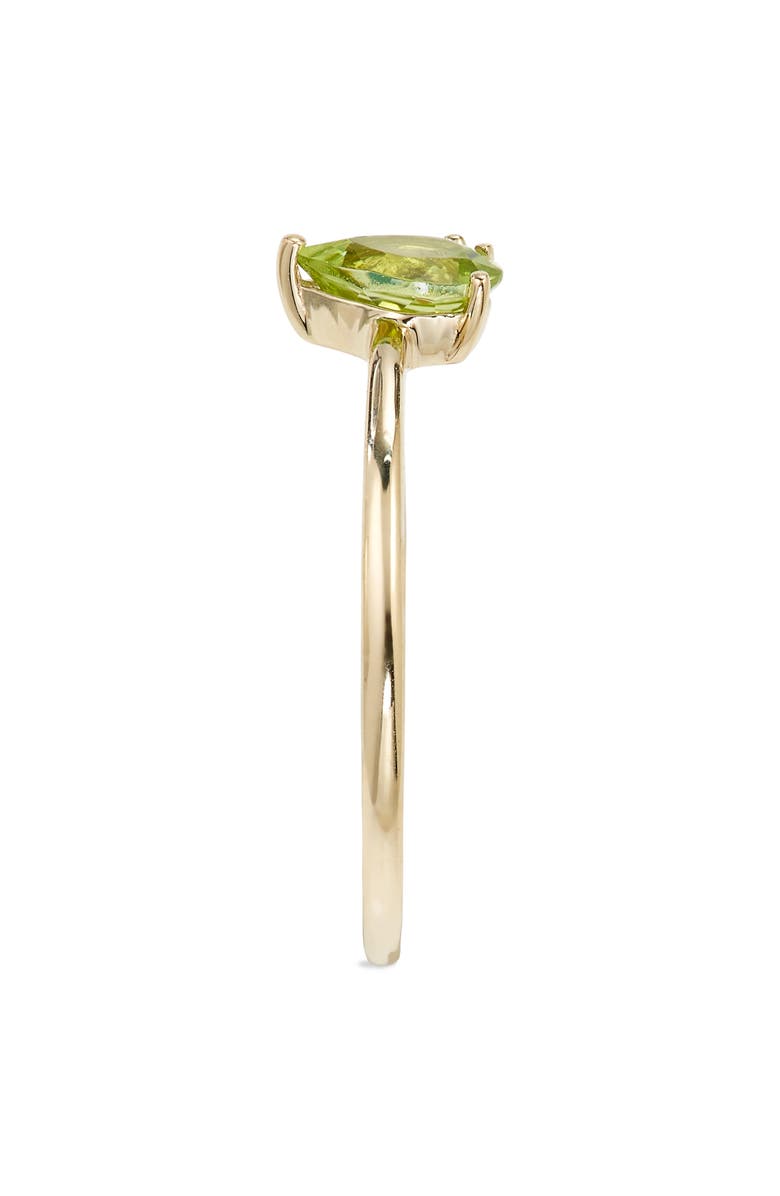 Bony Levy Teardrop Green Agate & Peridot 14K Gold Cuff Ring, Alternate, color,