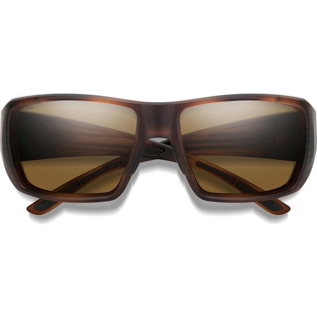 Smith Guide's Choice 58mm Chromapop™ Polarized Wraparound Sunglasses In Tortoise/chromapop Brown