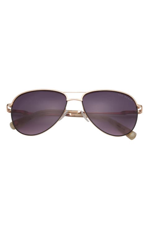 57mm Aviator Sunglasses