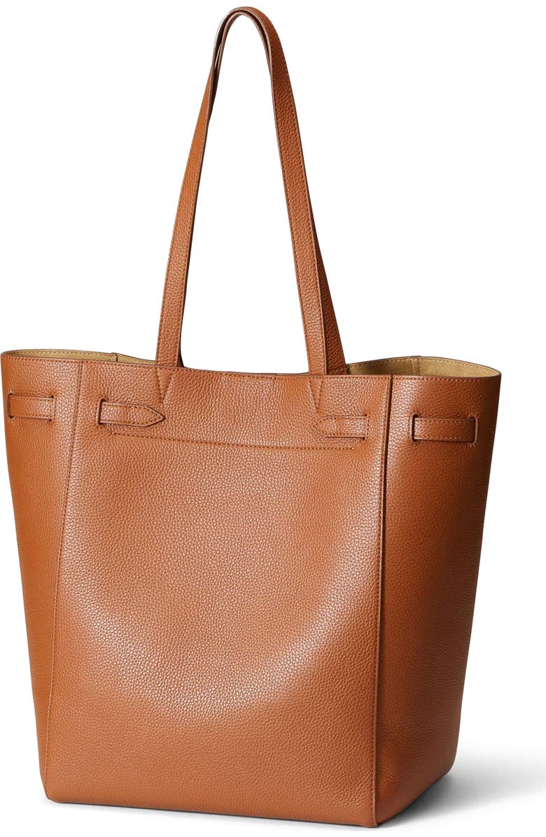 Veronica Beard Dash Leather Tote, Alternate, color, Hazelwood
