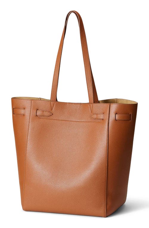 Veronica Beard Dash Leather Tote Bag In Brown