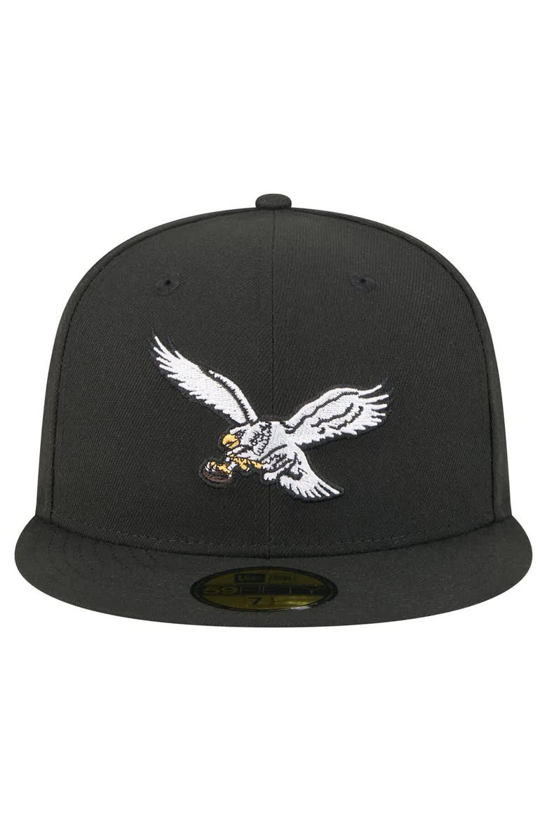 Men's New Era Black Philadelphia Eagles Super Bowl LIX Champions Historic Side Patch 59FIFTY Fitted Hat, Alternate, color, Black
