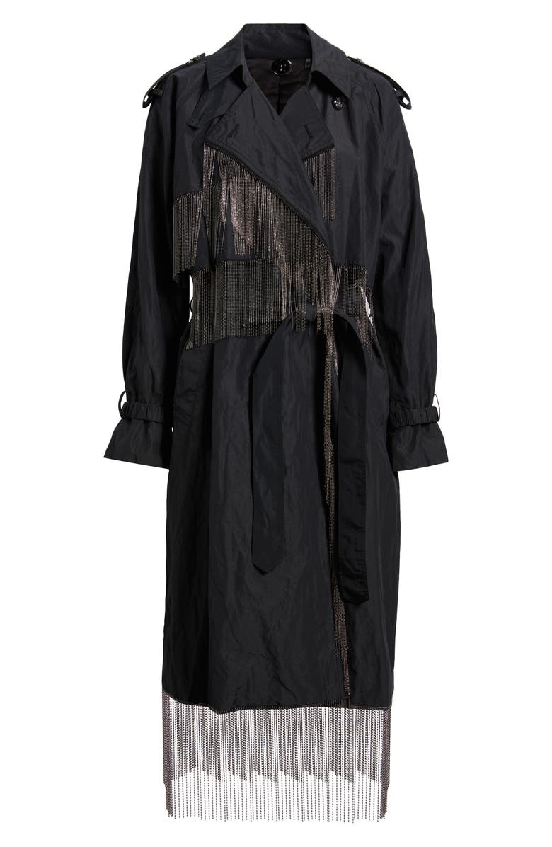 KOBI HALPERIN Orly Chain Fringe Trench Coat, Alternate, color, 