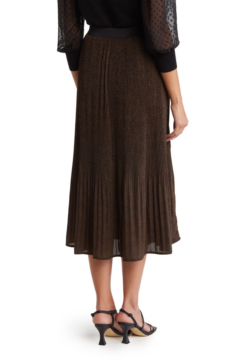 Adrianna Papell Woven Print Release Print Midi Skirt, Alternate, color,