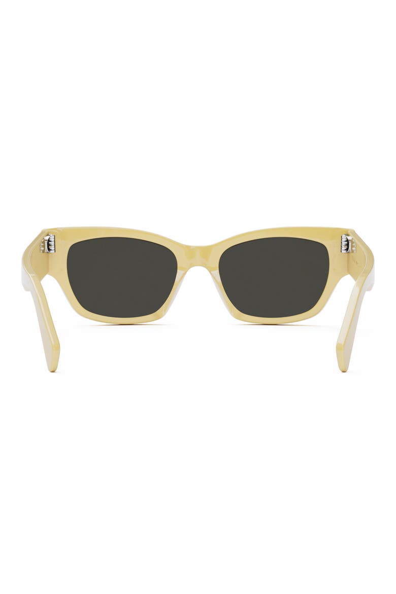 Monochroms 54mm Cat Eye Sunglasses, Alternate, color, SHINY YELLOW / SMOKE