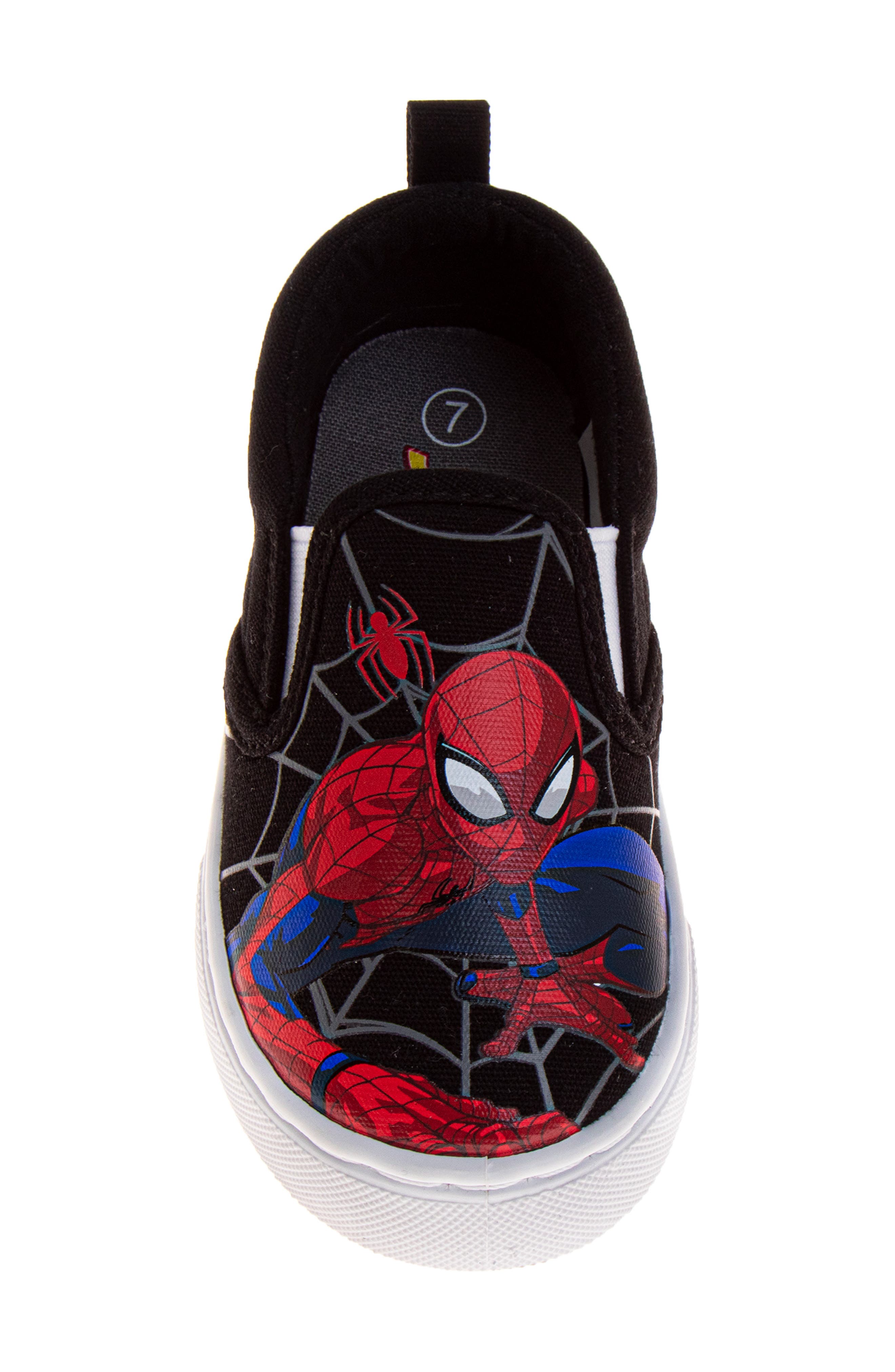 Kids' Marvel Webbed Wonder Spider-Man Sneaker, Alternate, color, BLACK/RED