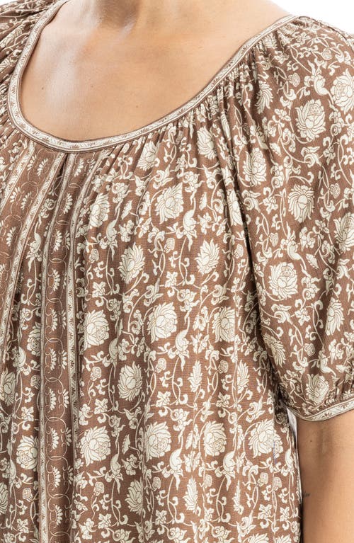 MAX STUDIO MAX STUDIO SHORT BUBBLE SLEEVE BLOUSE