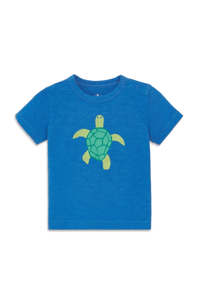 Primary Baby Sea Turtle Tee, Main, color, Blueberry Sea Turtle