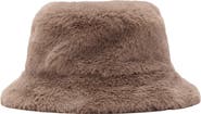 MANGO TEEN Faux Fur Bucket Hat
