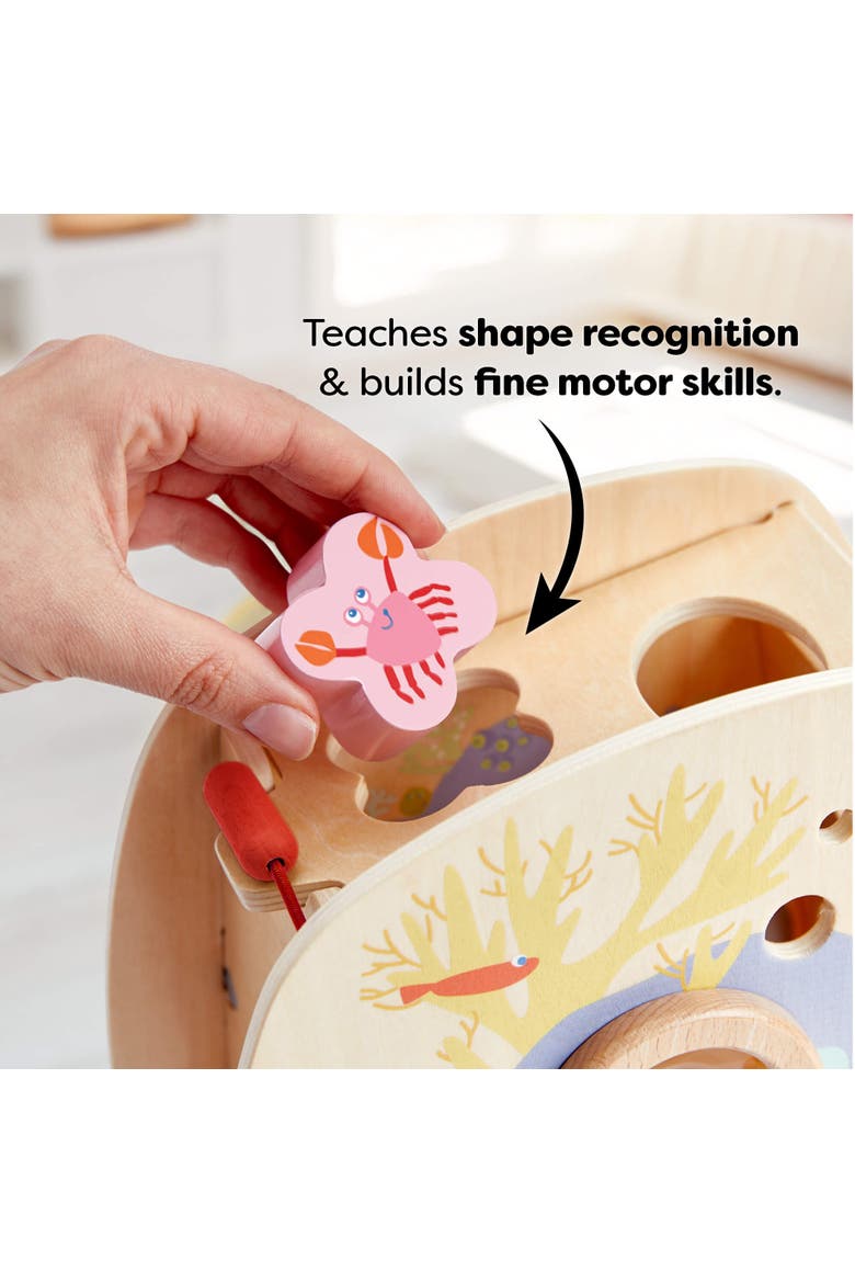 Underwater World Wooden Shape Sorter Toy, Alternate, color, Multi