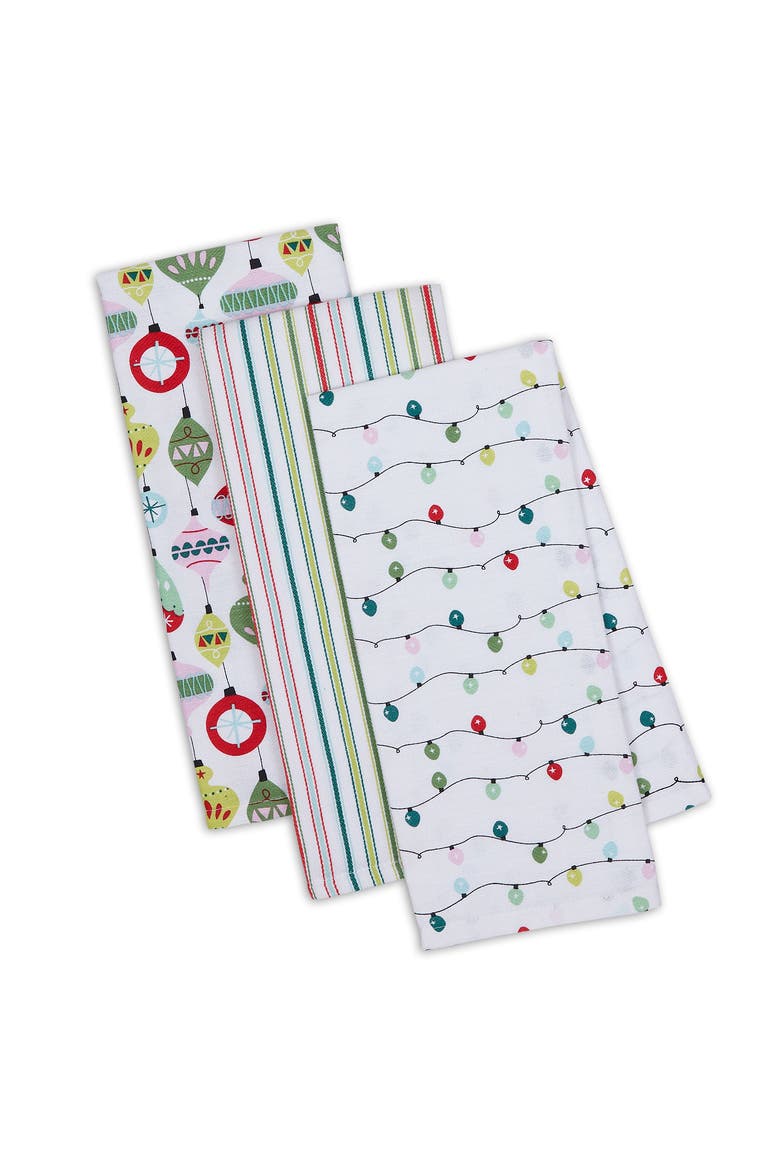 Festive Christmas Dishtowel Set Of 3, Alternate, color, Festive Christmas