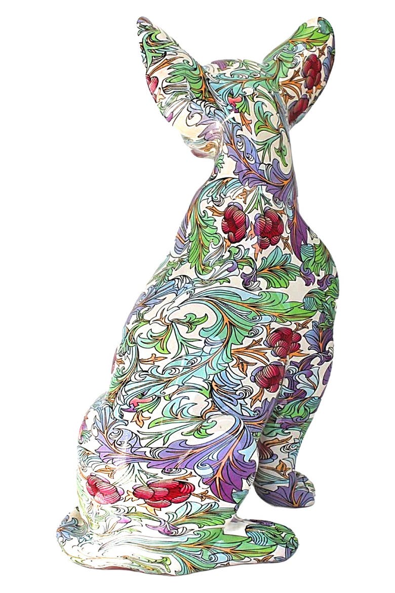 10-Inch Retro Flower Chihuahua Statue, Alternate, color, CHIHUAHUA