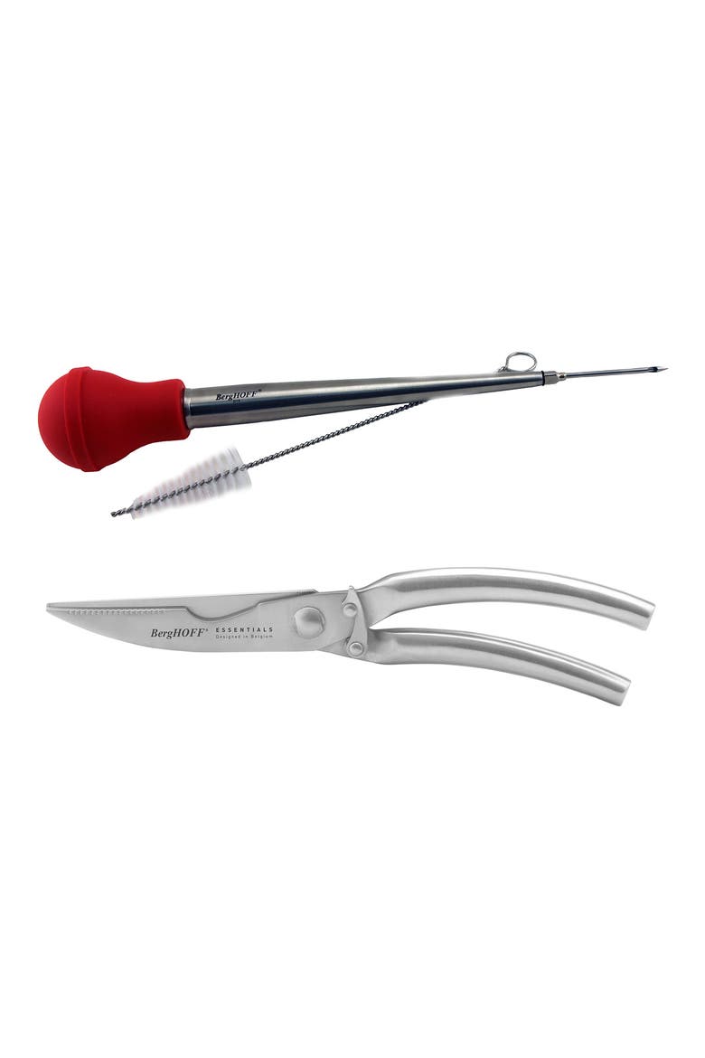 INTERNATIONAL 3-Piece Poultry Baster Set, Main, color, SILVER
