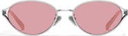 QUAY Formal Affair 55mm Round Sunglasses
