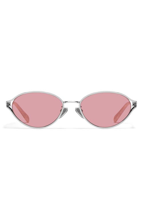 Quay Formal Affair 55mm Round Sunglasses In Pink