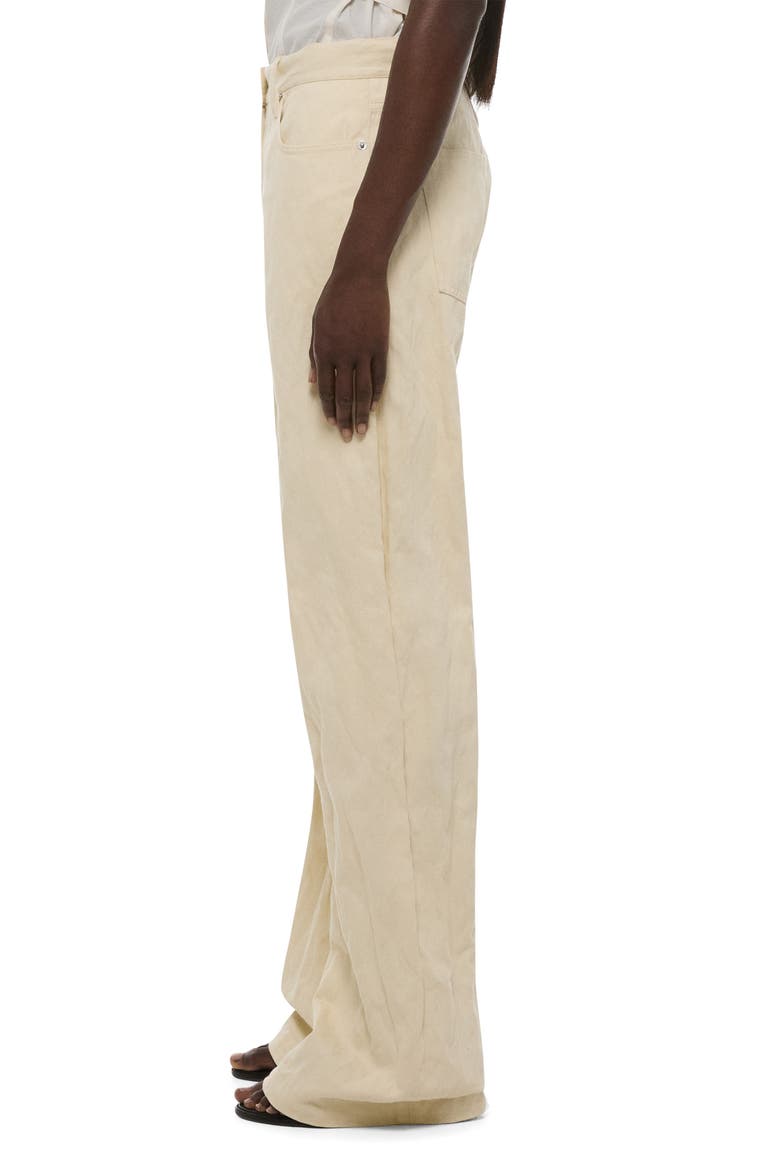 Metallic Crusable Bootcut Jeans, Alternate, color, MUSLIN