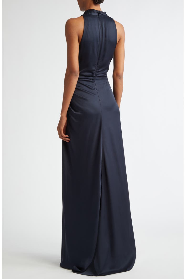 Inez Funnel Neck Gown, Alternate, color, DARK SAPPHIRE