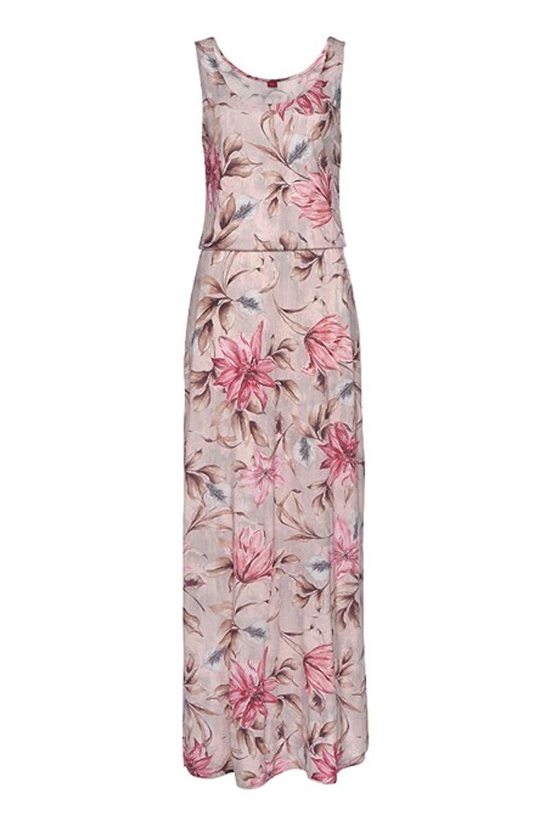 Women's Floral Maxi Dress, Alternate, color, Light Pink Floral