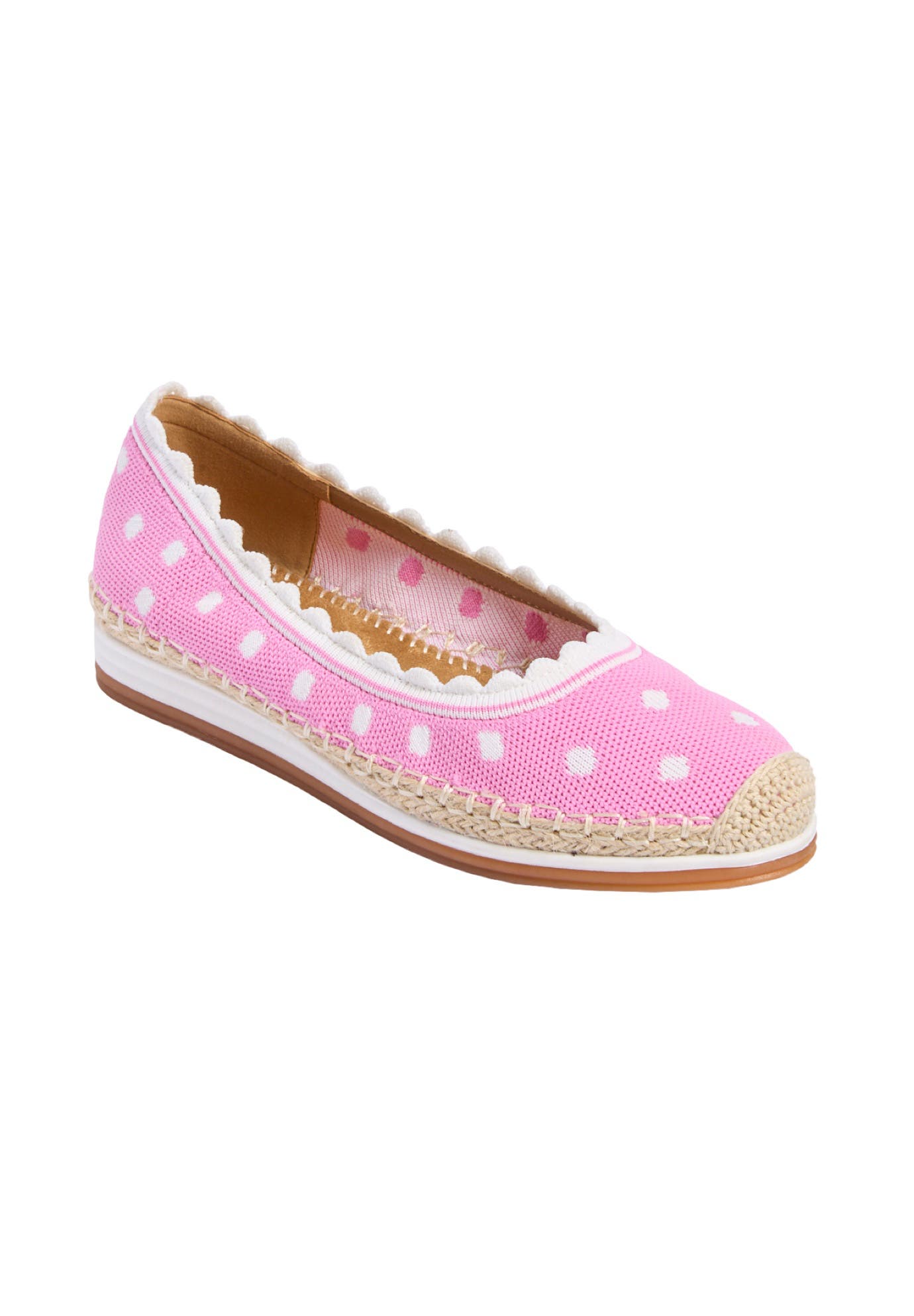 Comfortview The Franny Slip On Flat, Main, color, Mauve Dot