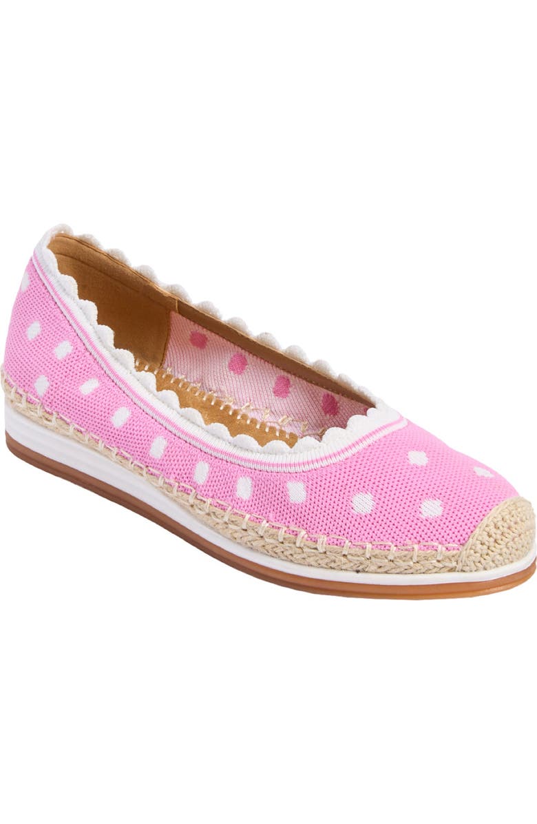 Comfortview The Franny Slip On Flat, Main, color, Mauve Dot