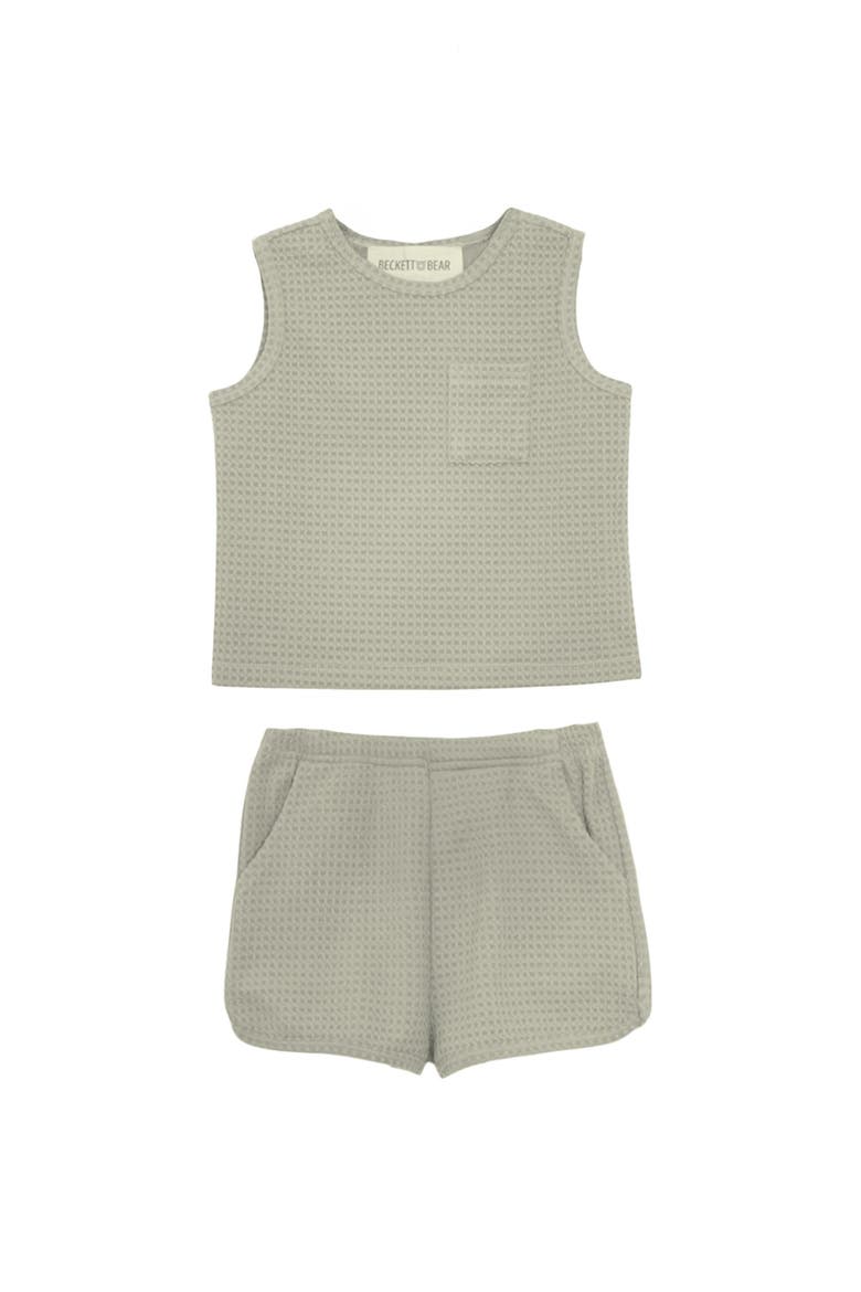 Russell Sleeveless Two Piece Set, Main, color, Green