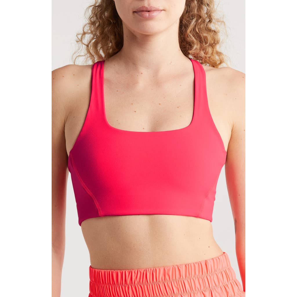 Free People Fp Movement Never Better Racerback Bra In Pink