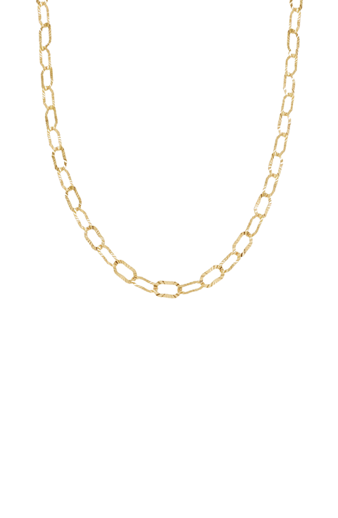18k Gold Plated Sterling Silver Maddie Chain Necklace Gift Idea
