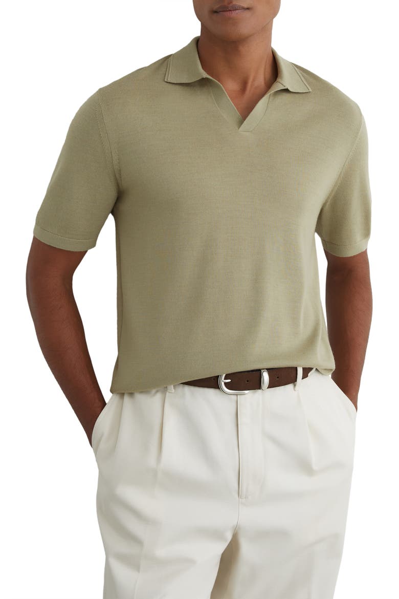 Duchie Short Sleeve Polo, Main, color, SOFT OLIVE GREE