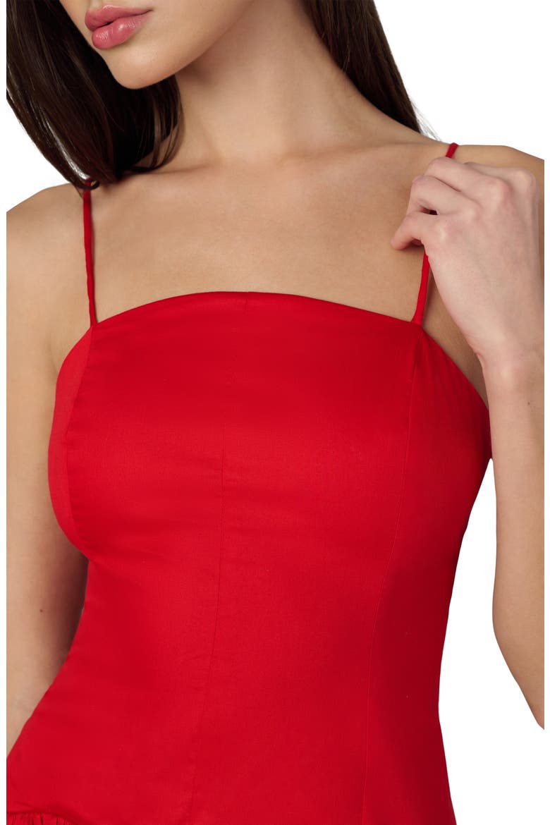 The Mara Sleeveless Midi Dress, Alternate, color, CHERRY RED