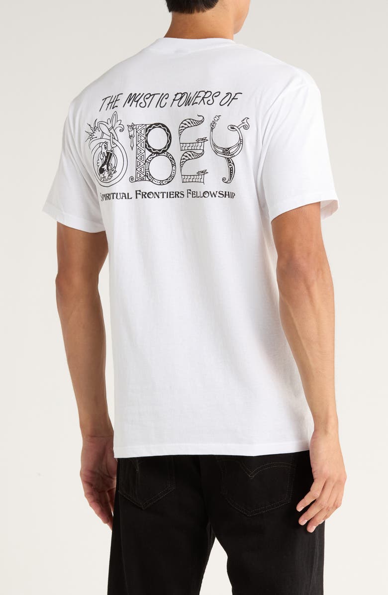 Obey Mystic Powers Graphic T-Shirt, Alternate, color, White
