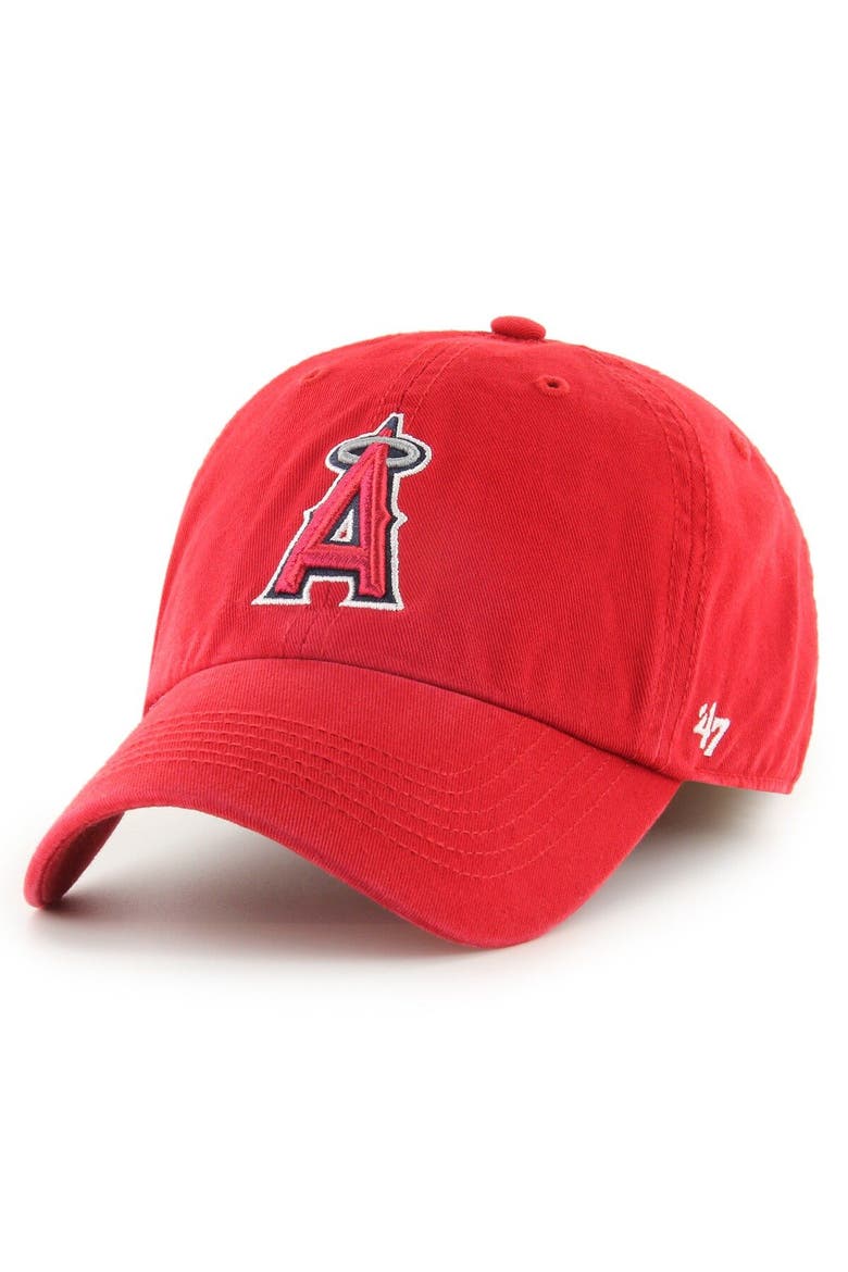 Men's '47 Red Los Angeles Angels Franchise Logo Fitted Hat, Main, color, Red