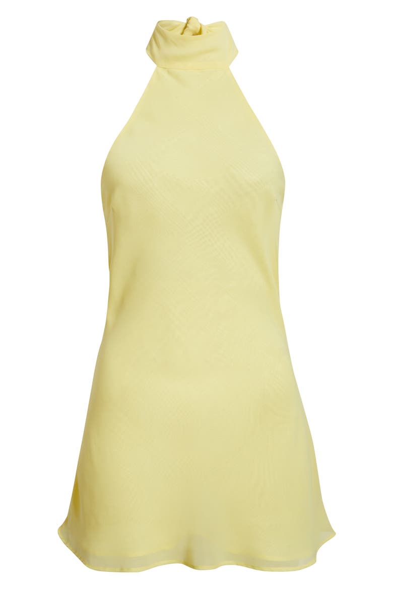 Piper Halter Neck Minidress, Alternate, color, YELLOW